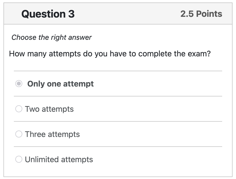 Exam question 1