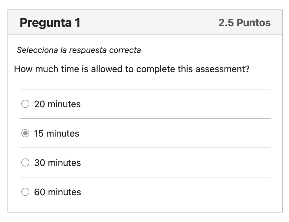 Pregunta 1 del examen
